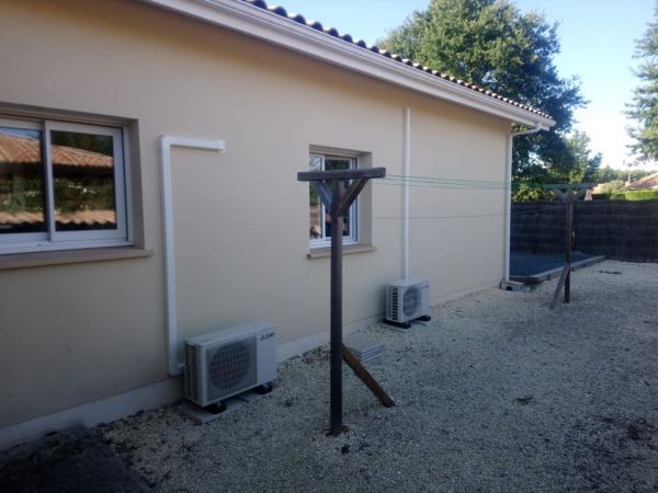 Installation de 2 climatisations réversibles à Lit-et-Mixe, Landes (40)